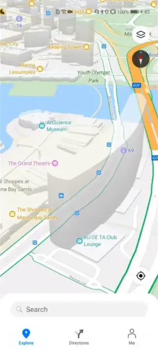 Screenshot of Petal Maps App