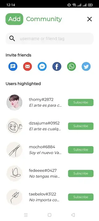 Screenshot of Picto Android