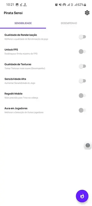 Screenhot of Pirata Sensi App