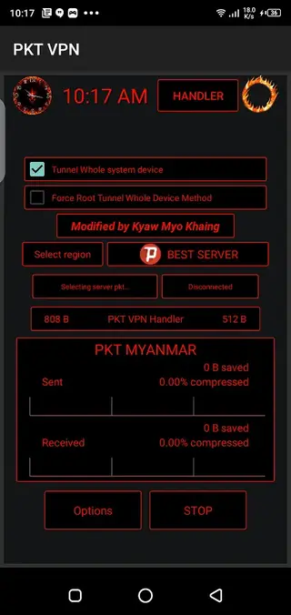 Screenshot of PKT VPN Apk