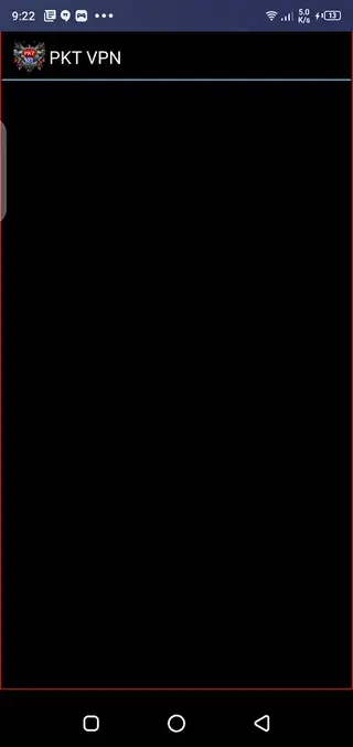 Screenshot of PKT VPN