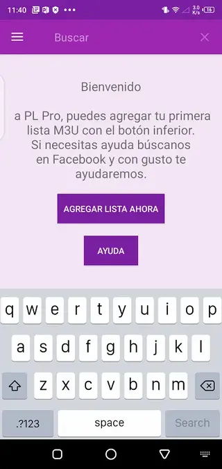 Screenshot of Player Latino Pro Android