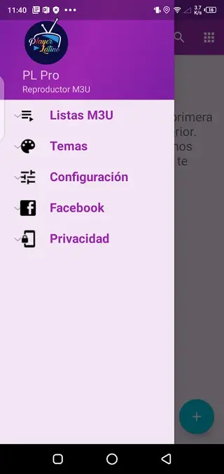 Screenshot of Player Latino Pro Download