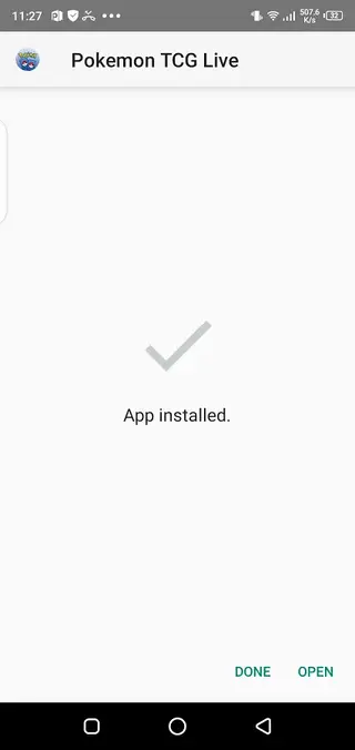 Screenshots of Pokemon TCG Live App