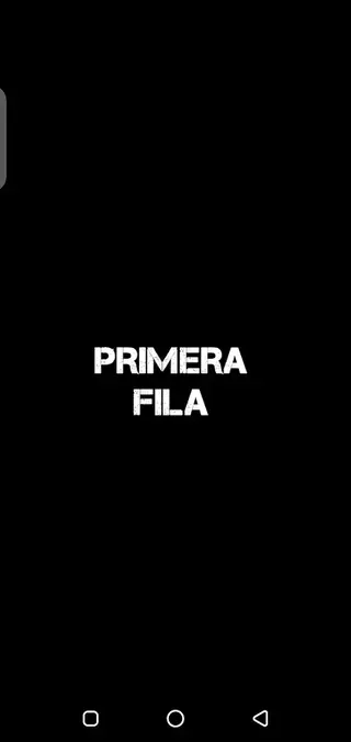 Screenshot of Primera Fila App