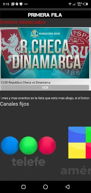 Screenshot of Primera Fila Apk