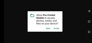 Screenshot of Pro Cricket Mobile App