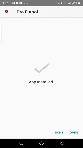 Screeenshot of Pro Futbol IPTV Apk