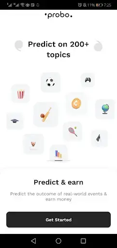 Screenshot of Probo Android