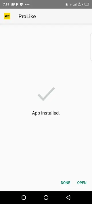 Screenshot of Prolike Apk Android