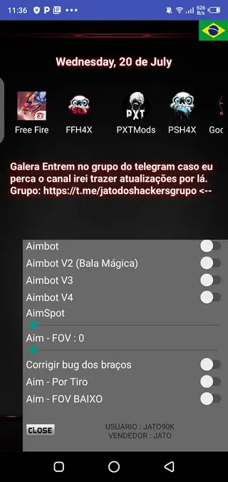 Screenhot of PSH4X Injector FF