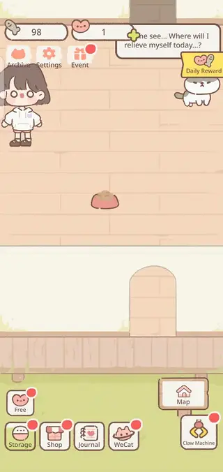 Screenshot of Purrfect Tale Game