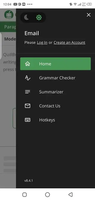 Quillbot screenshot