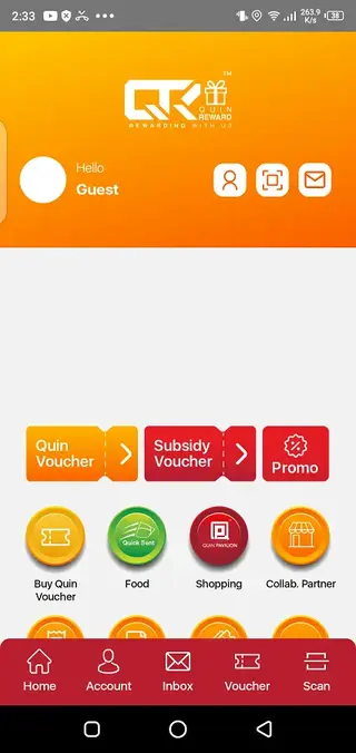 Screenshot of QuinReward Android