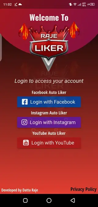 Screenshot of Raje Liker Download