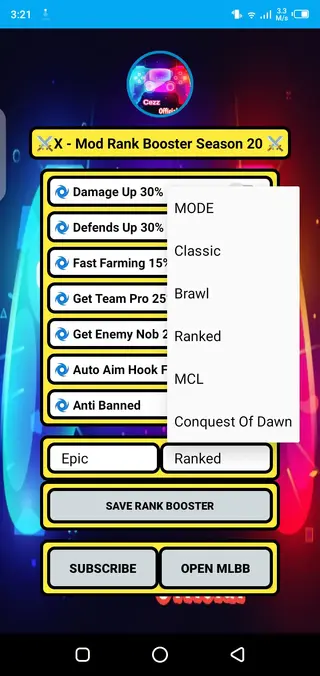 Screenshot of Rank Booster Cezz Official Apk