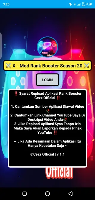 Screenshot of Rank Booster Cezz Official
