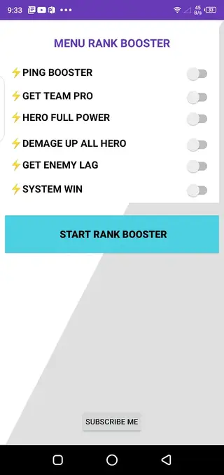 Screenshots of Rank Booster Mobile Legends App