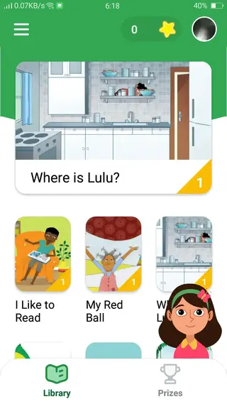 Screenshot of Google Read Along