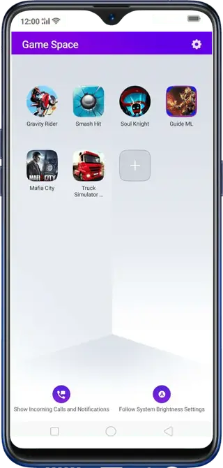 Screenshot of Realme Game Space Apk