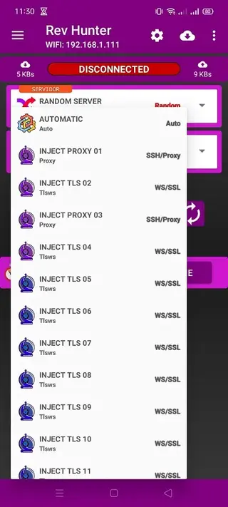 Screenhot of Rev Hunter App