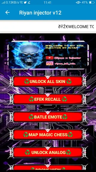 Screenshot of Riyan Injector Apk