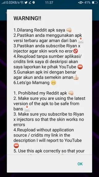 Screenshot of Riyan Injector ML