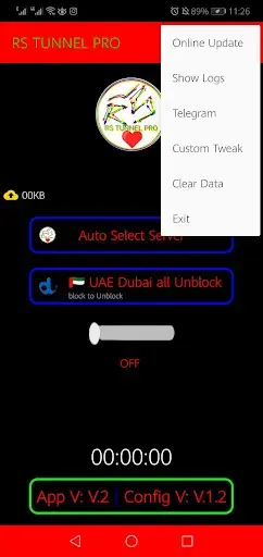 Screeenshot of RS TUNNEL PRO Download