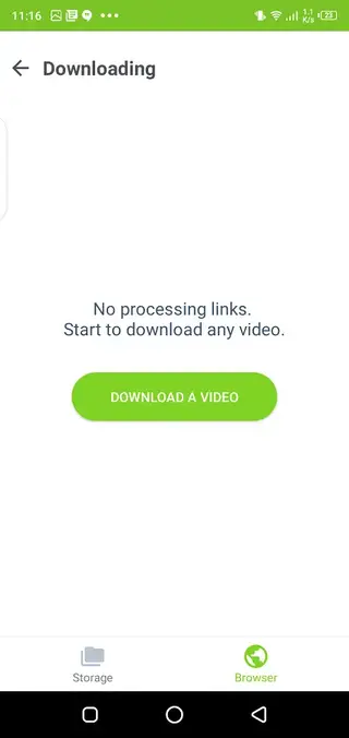 Screenshot of Savefrom Helper App