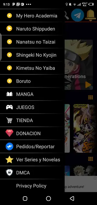 Screenshot of Sayayin Tv Apk