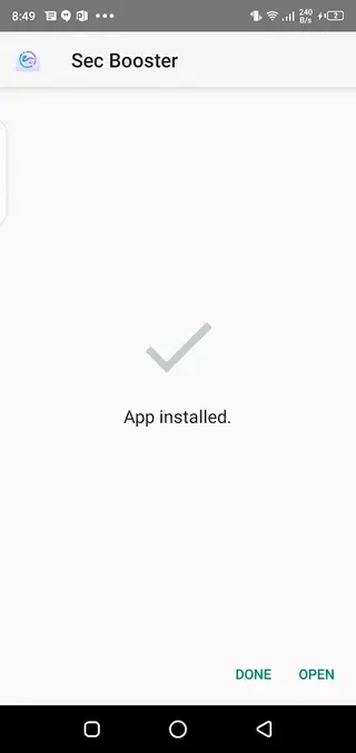 Screenshot of Sec Booster Android