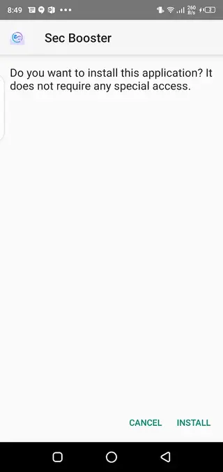 Screenshot of Sec Booster Apk