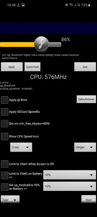 Screenshot of SetVsel App