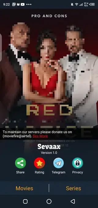 Screenshot of Sevaax Download