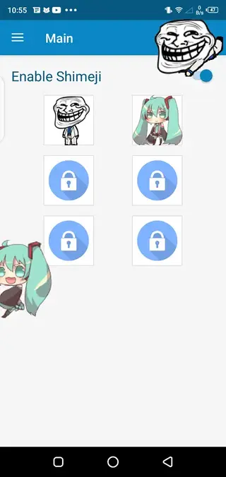 Screenshot of Shimeji Android