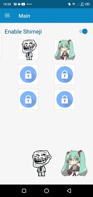 Screenshot of Shimeji Apk
