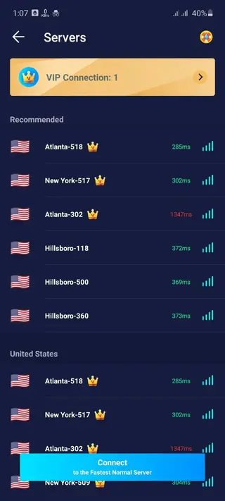 Screenshot of Shoora VPN Apk
