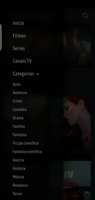 Screenshot of SionsFlix App