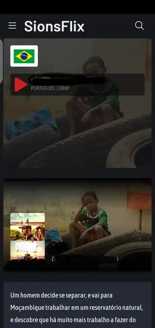 Screenshot of SionsFlix Android