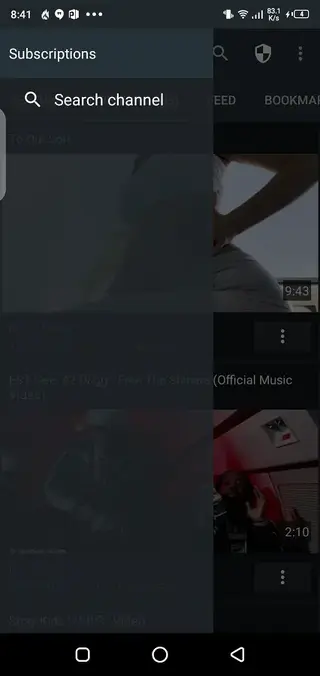 Screenshot of SkyTube App