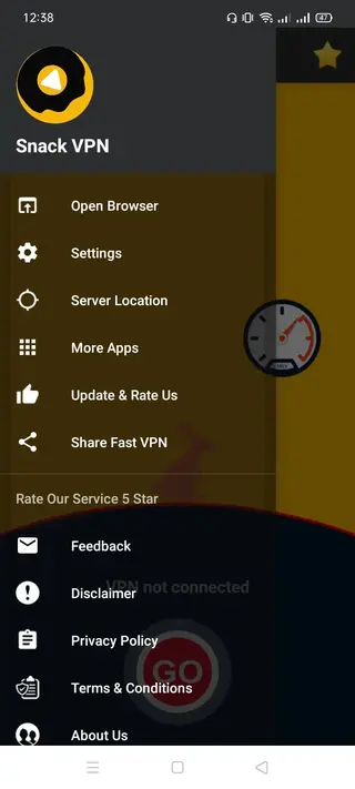 Screenshot of Snack VPN