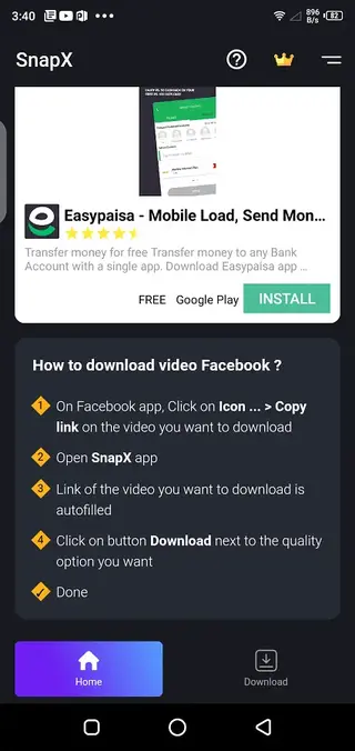 Screenhot of SnapTik No Watermark