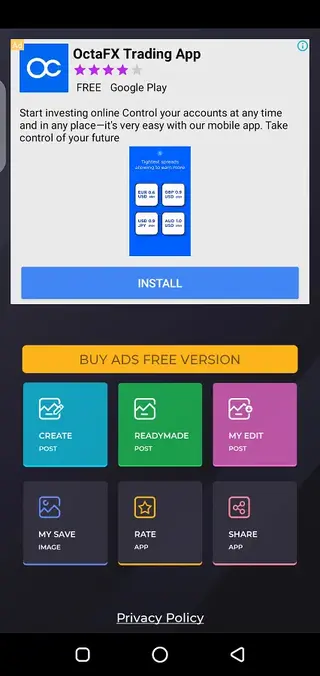 Screenshot of Social Maker Picture Editor