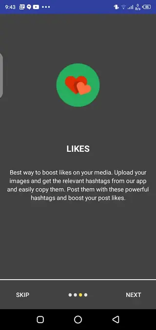 Screenshot of Social Top Plus App