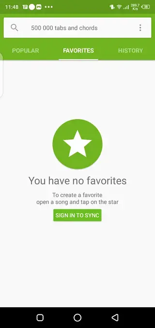 Screenshot of Songsterr App