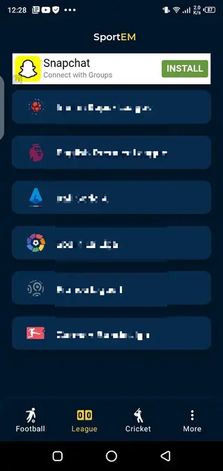 Screenshot of SportEM Download
