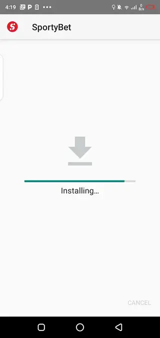 Screenshot of SportyBet Apk File