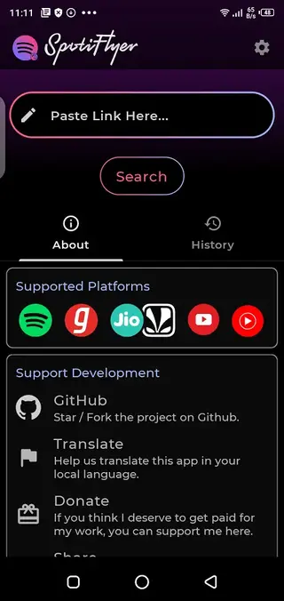 Screenshot of Spotiflyer Android