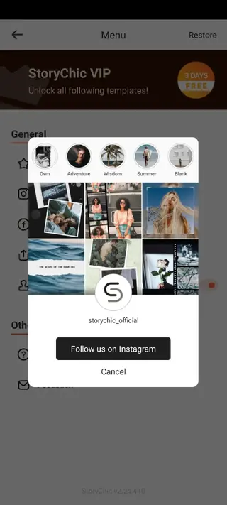 Screenshot of StoryChic Apk