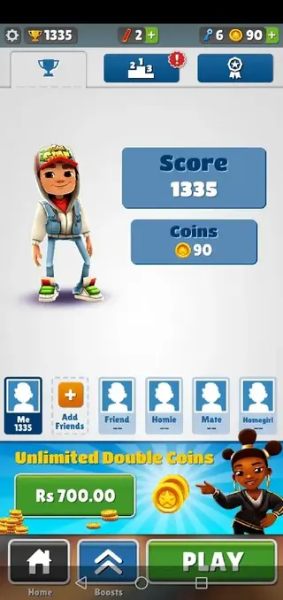 Screenhot of Subway Surfers Do Naag Android